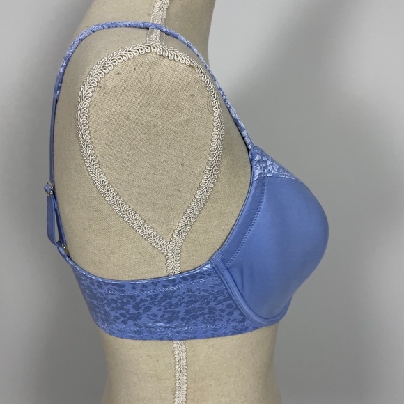 Le Mystere Safari Bra Whisper Blue Size 34 DD/E NWT Underwire Plunge - Picture 5 of 12